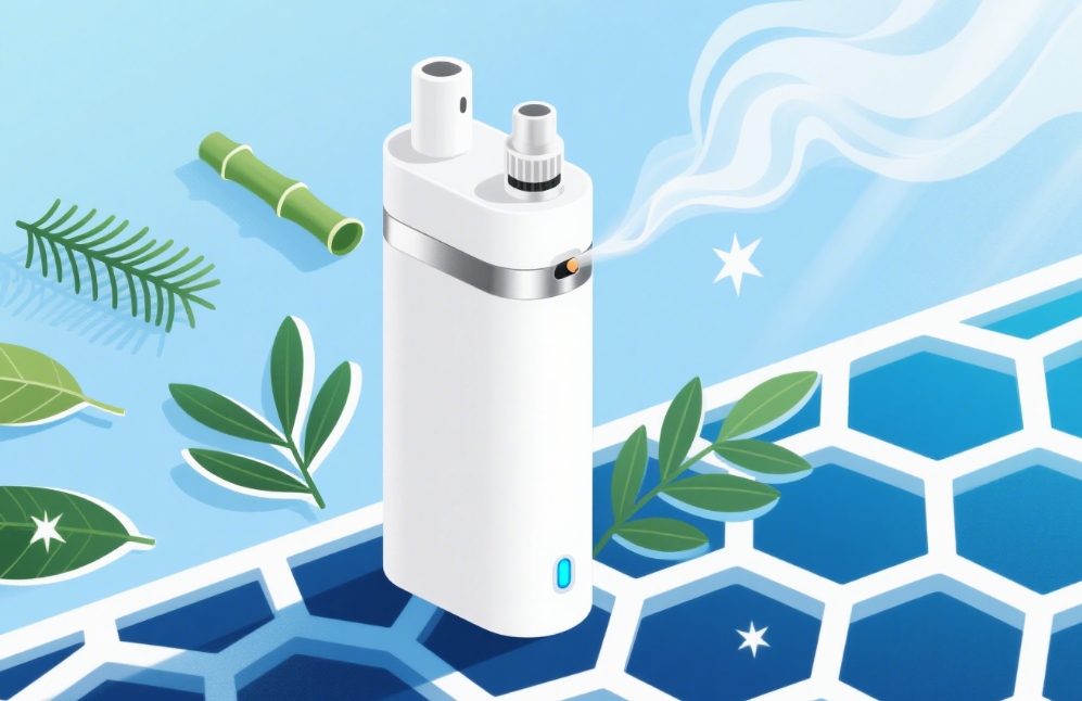 Kahefunktsiooniline e-sigaret: &Otilde;hupuhastus ja aurustamine &uuml;hes seadmes